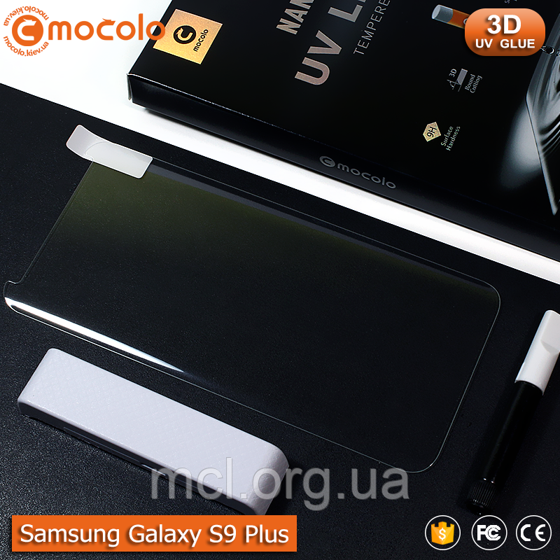 Захисне скло Mocolo Samsung Galaxy S9 Plus Nano Optics UV Liquid Tempered Glass 3D (Clear)