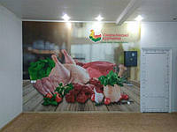 Банер литий інтер'єрний для магазина "Гаврилівські курчата"
