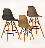Полубарный стілець Nik Eames, темно-сірий, фото 2