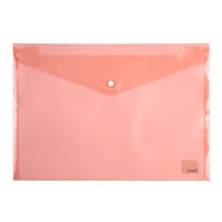 Папка на кнопці А4 напівпрозора червона Axent 1402-24-A, 02485