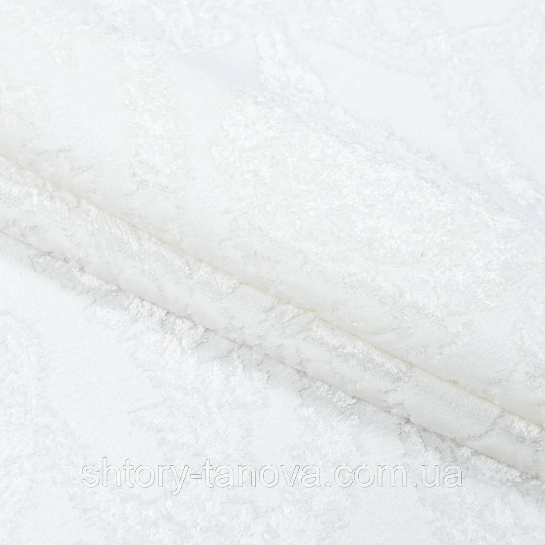 Велюр жаккард версаль білий, фото 1