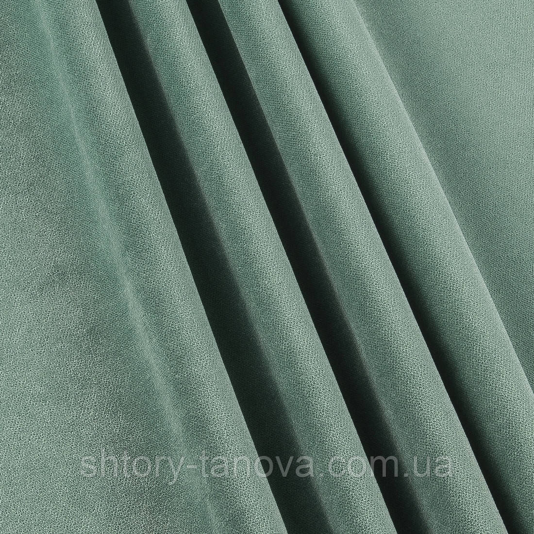 Велюр щільний зелена лазур, фото 1