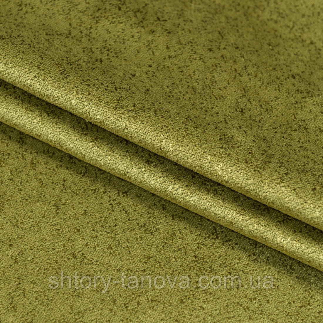 Велюр віденський зелено-гороховий, фото 1