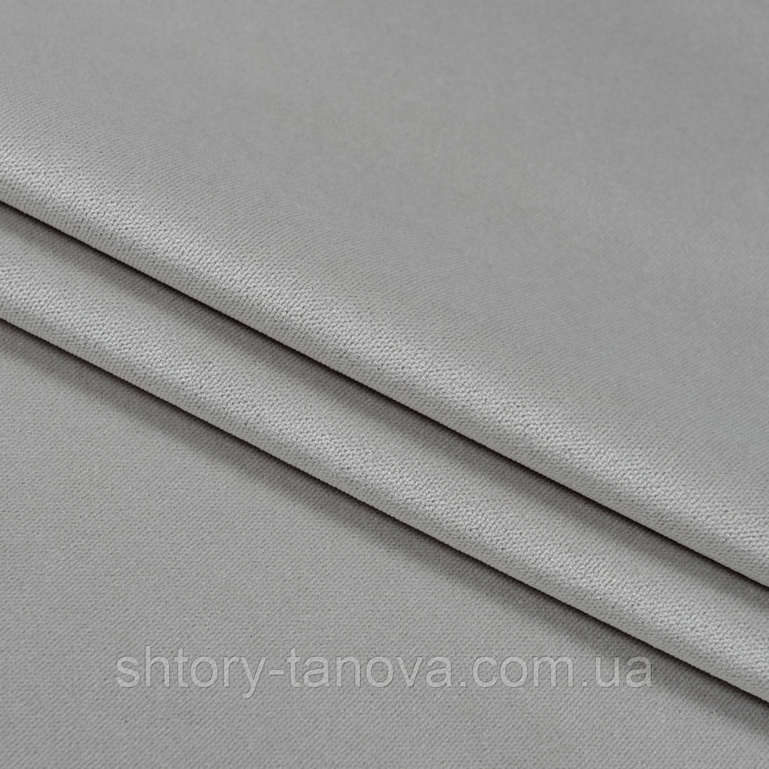 Велюр щільний сіро-перламутровий, фото 1