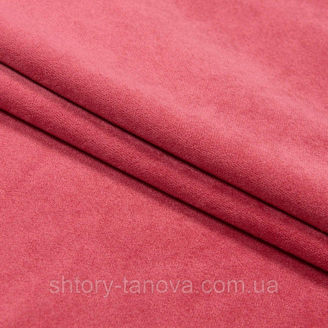 Велюр щільний рожевий корал, фото 1