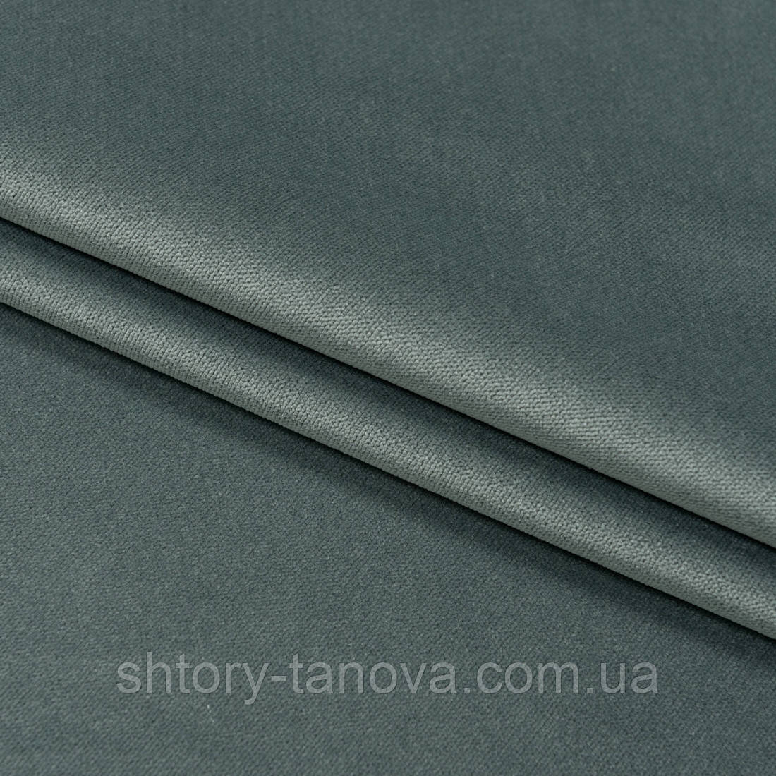 Велюр щільний морська зелень, фото 1