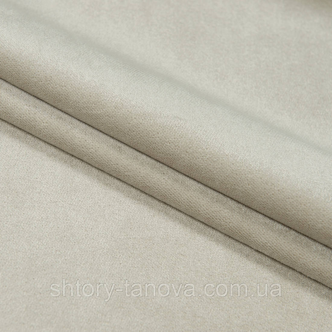Велюр щільний св. беж, фото 1