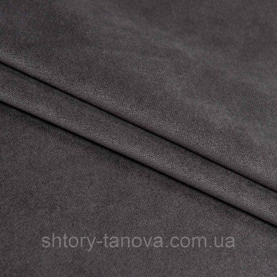 Велюр щільний / т. сіро-попелястий, фото 1