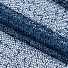 Гардинное польотно гіпюр краплі т. синій