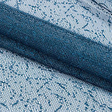 Гардинное полотно гіпюр краплі синьо-зелений