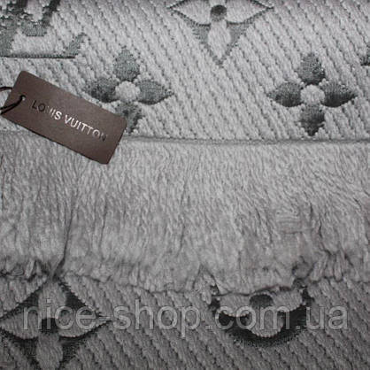 Шарф Louis Vuitton сірий, фото 5