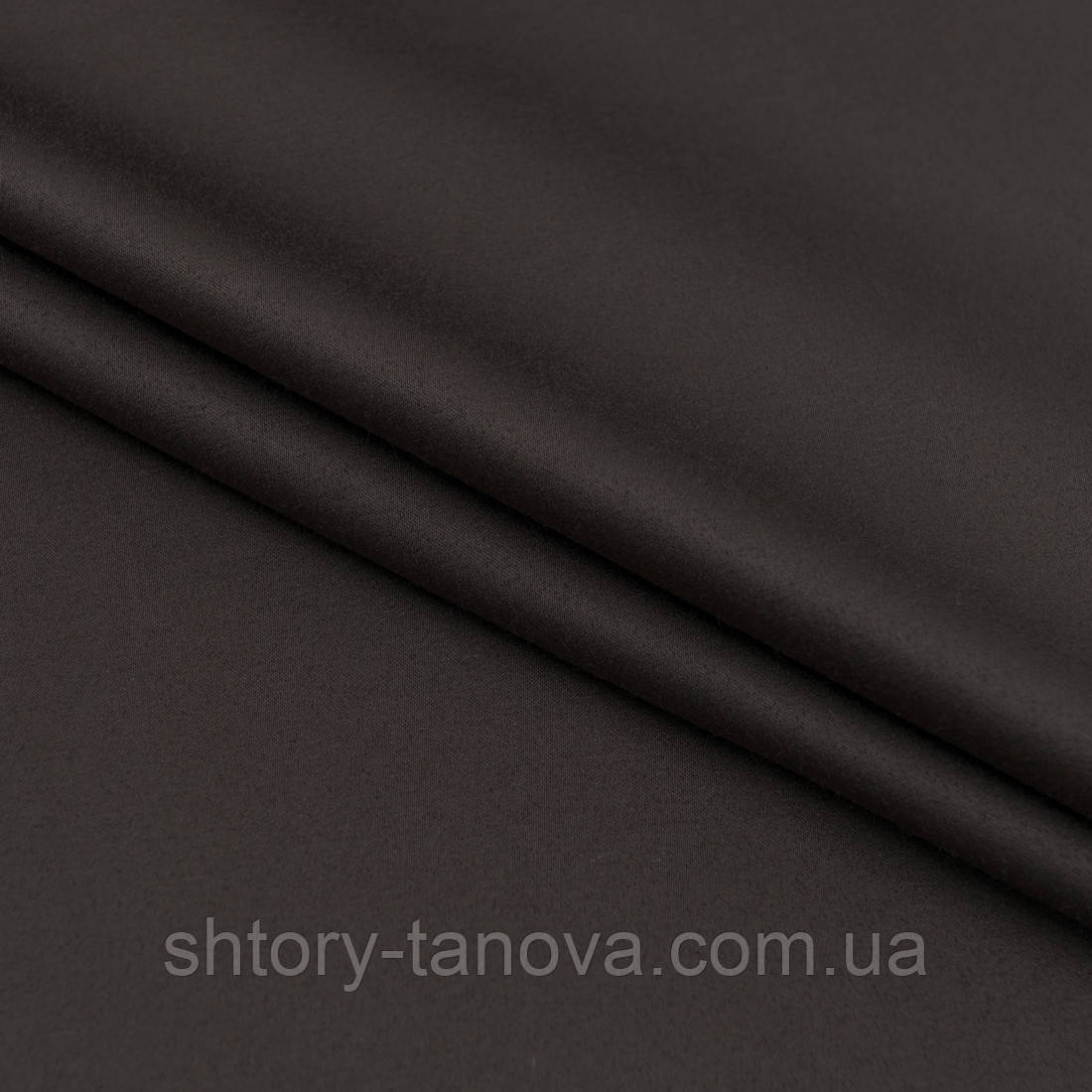 Декоративний сатин прада т. коричневий, фото 1