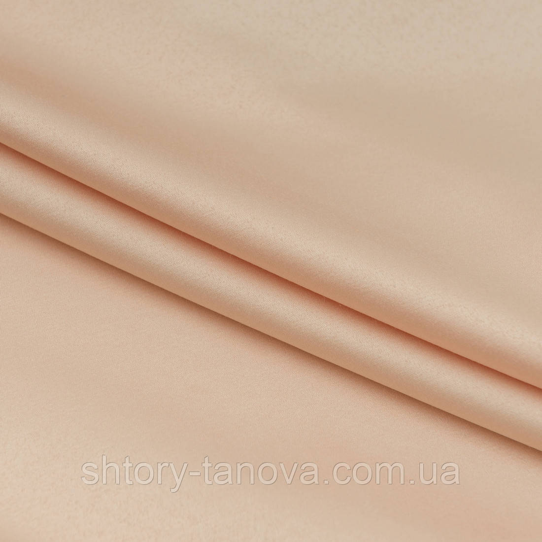 Декоративний сатин прада персик, фото 1
