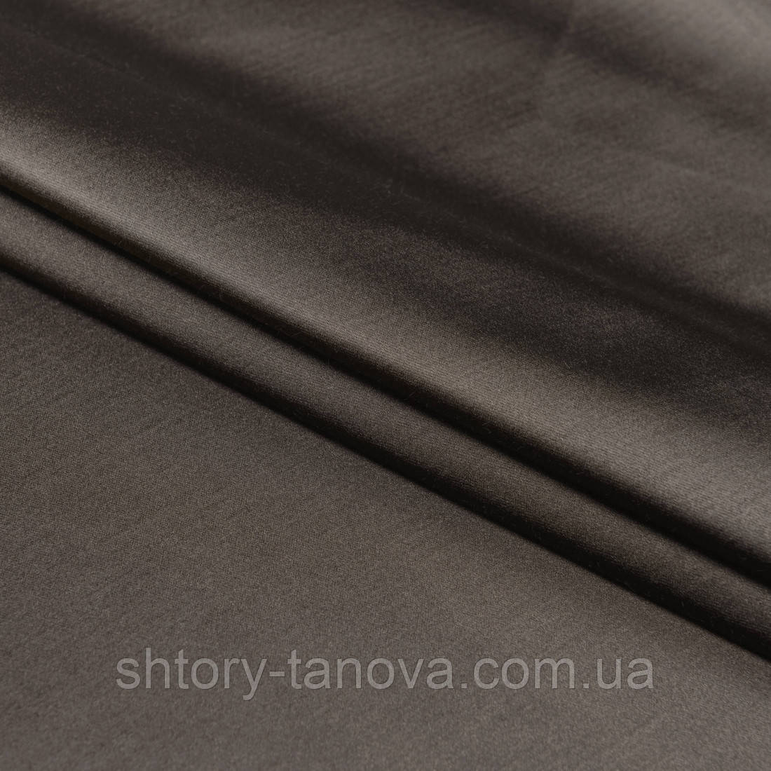 Декоративний сатин бравия коричневий, фото 1