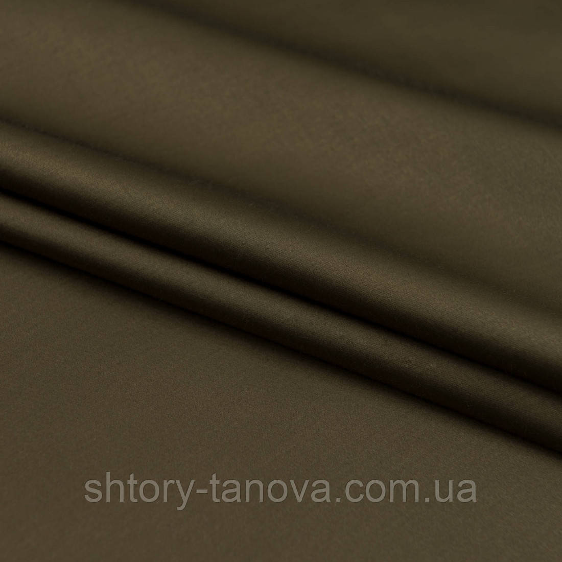 Декоративний сатин бравия болотно-зелений, фото 1