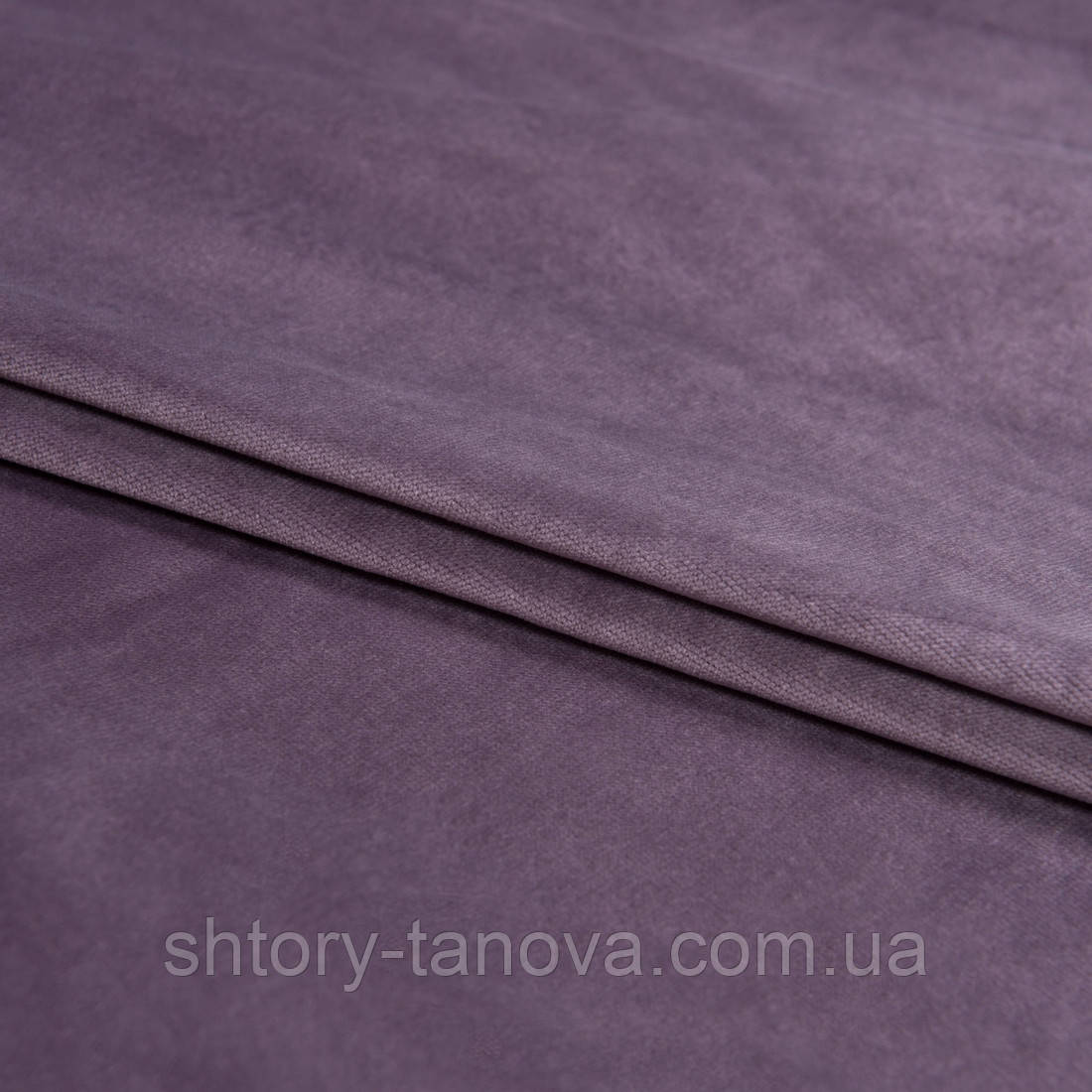 Декоративний трикотажний велюр вікс лілово-сірий, фото 1