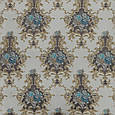 Жаккард прованс/ св. сірий т. беж-сірий,квіти блакитний, фото 2