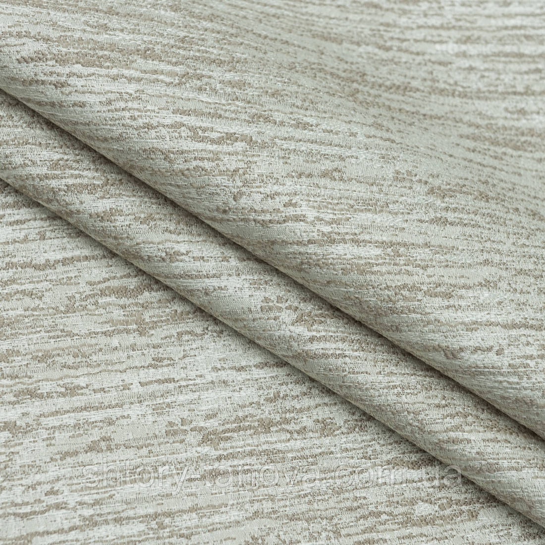 Декоративна тканина лимона штрихи/molina св. пісок,пісок, фото 1