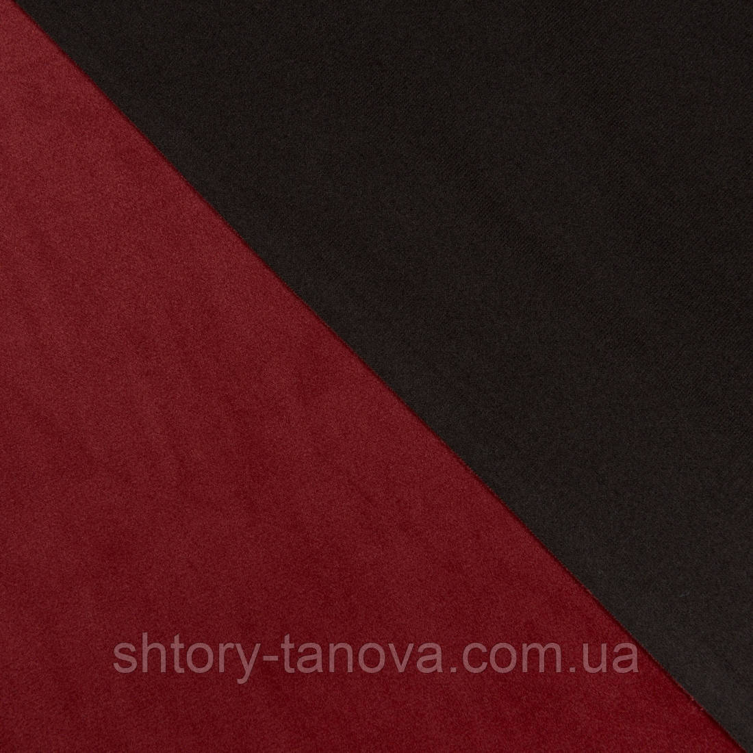 Декоративна тканина велюта вишня, фото 1