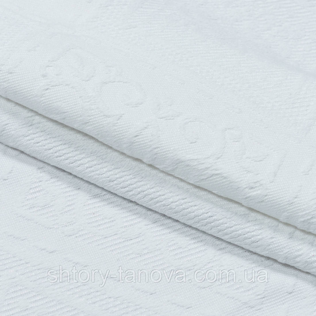 Жаккард віта/ ромб,білий, фото 1