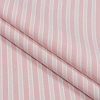 Ткань для штор рустик полоса розовый