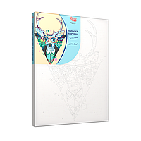 Набір-стандарт акрилова живопис по номерам, "Cool deer", ROSA START