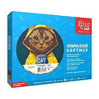 Набір акрилова живопис по номерам, "Cat news", ROSA START