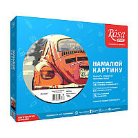 Набір техніка акрилова живопис по номерам, "Вінтаж", ROSA START