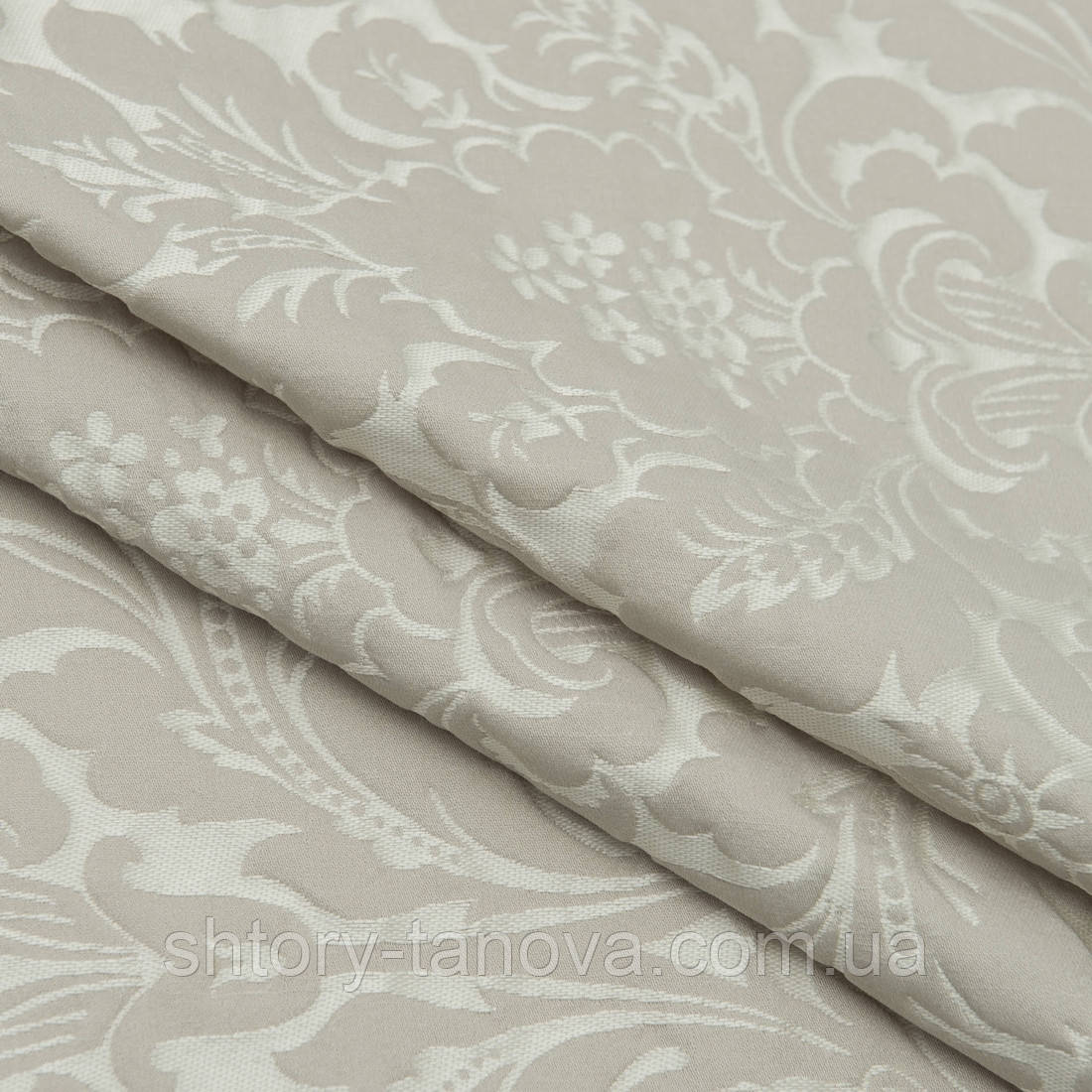 Декоративна тканина каміла компаньйон вензел пісок,крем брюле, фото 1