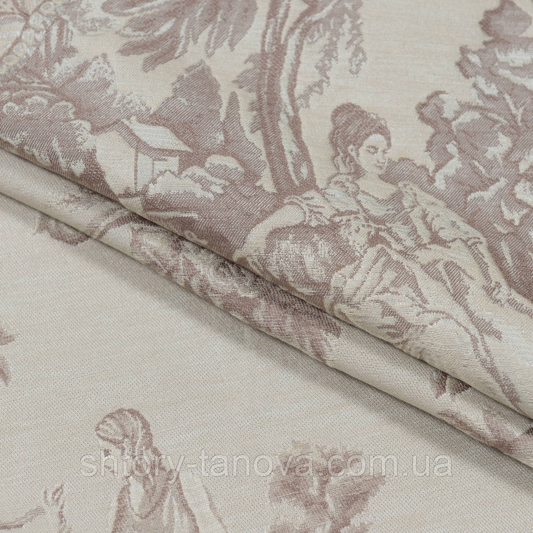 Жаккард лаурель беж, фото 1