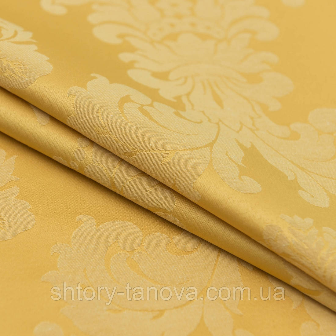 Декоративна тканина дамаск золото, фото 1