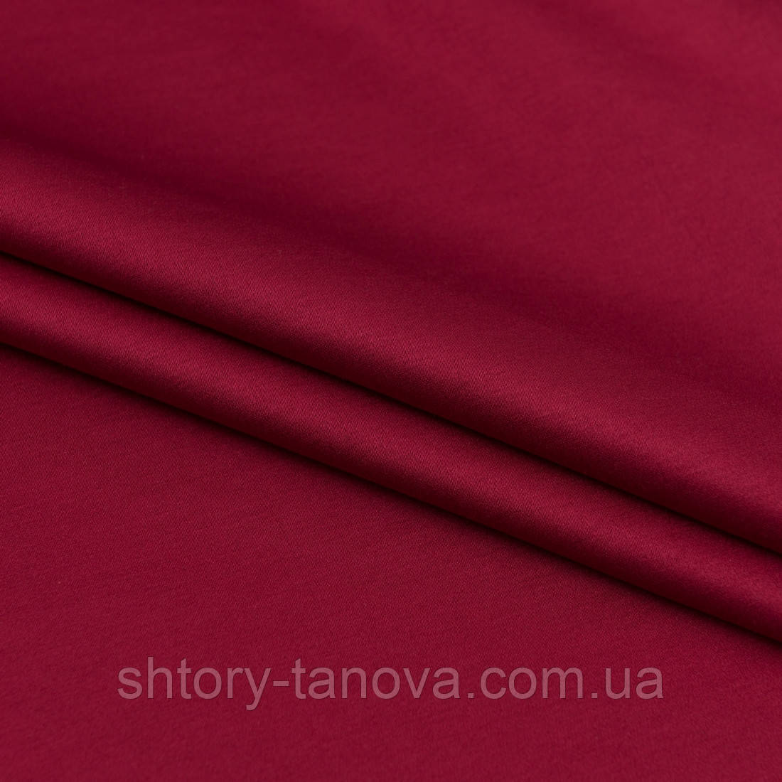 Декоративний сатин бордо, фото 1