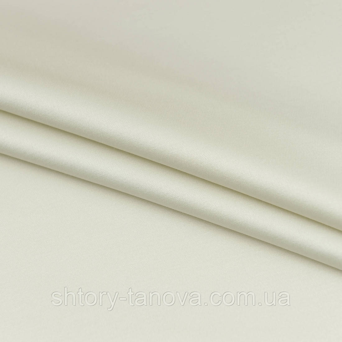 Декоративний сатин ванільний крем, фото 1