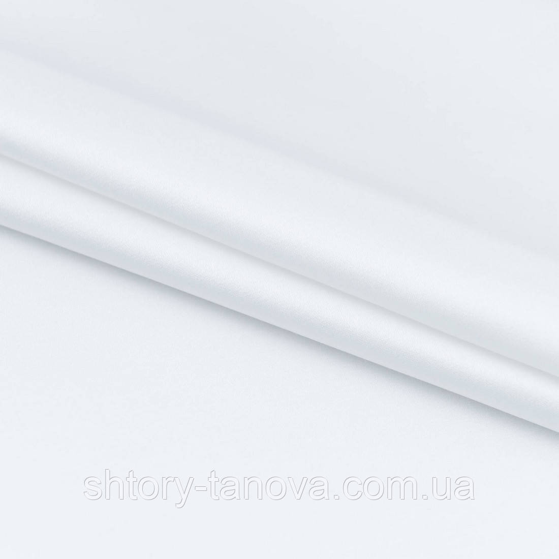 Декоративний білий сатин, фото 1