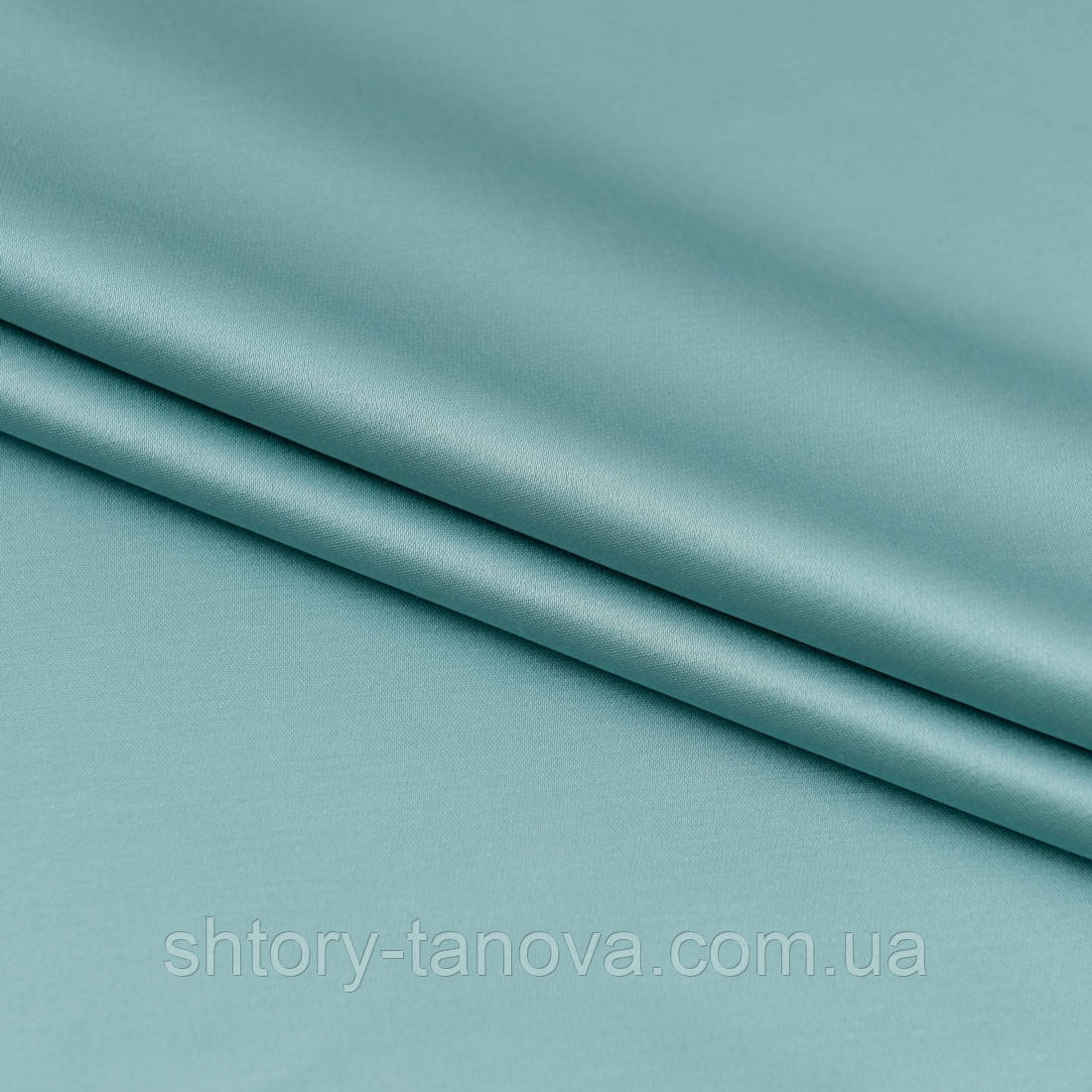 Декоративний сатин голуба блакить, фото 1