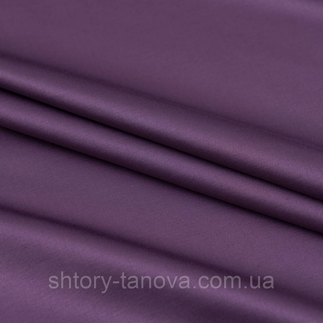 Декоративний сатин фіолетовий, фото 1