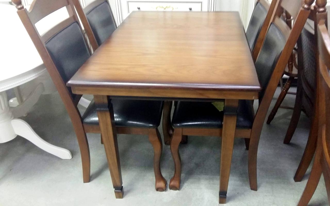 Стіл обідній з масиву ясеня Квант RoomerIN , горіх + патина