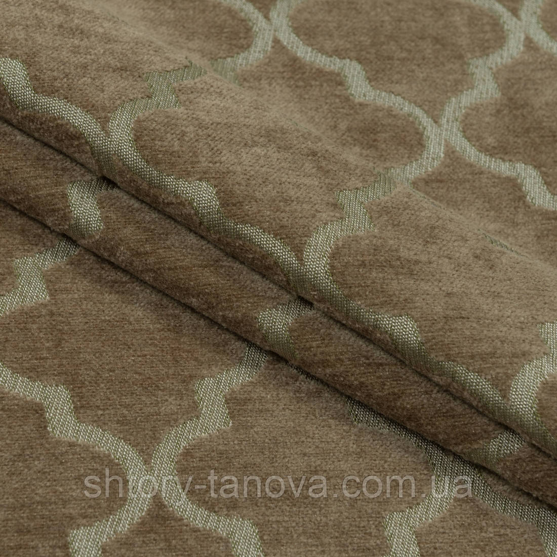 Шеніл жаккард ромб на шторах і декору тютюн, фото 1