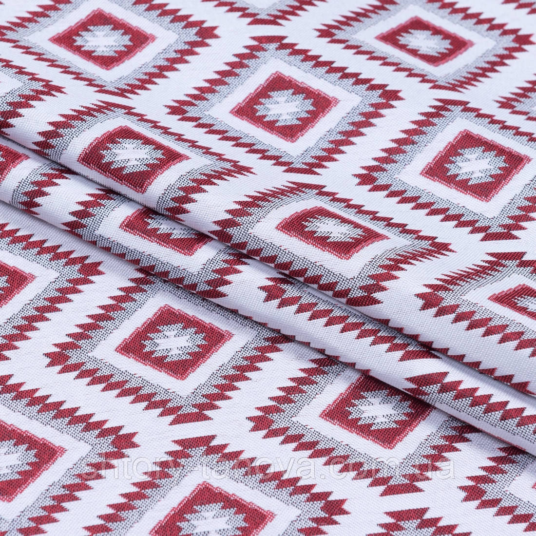 Жаккард містрал/ mistral /ромб,вишня, фото 1
