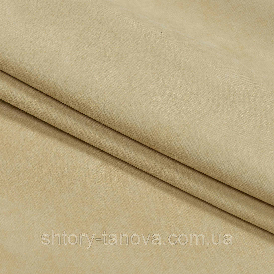 Нубук тканина для штор для штор пшеничний, фото 1