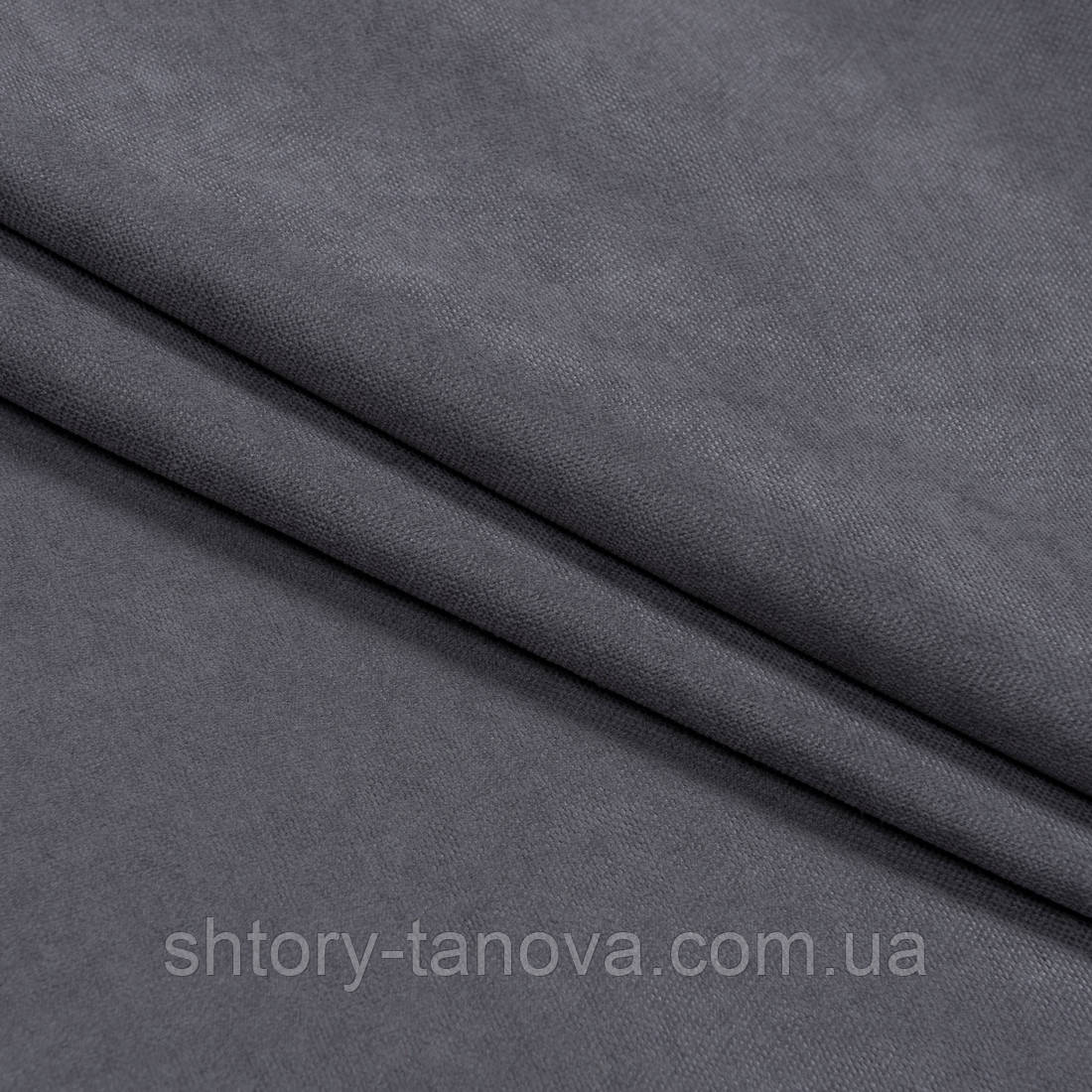 Нубук ткань для штор асфальт, фото 1