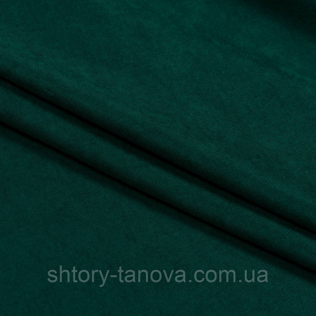 Нубук тканина для штор т. зелений, фото 1
