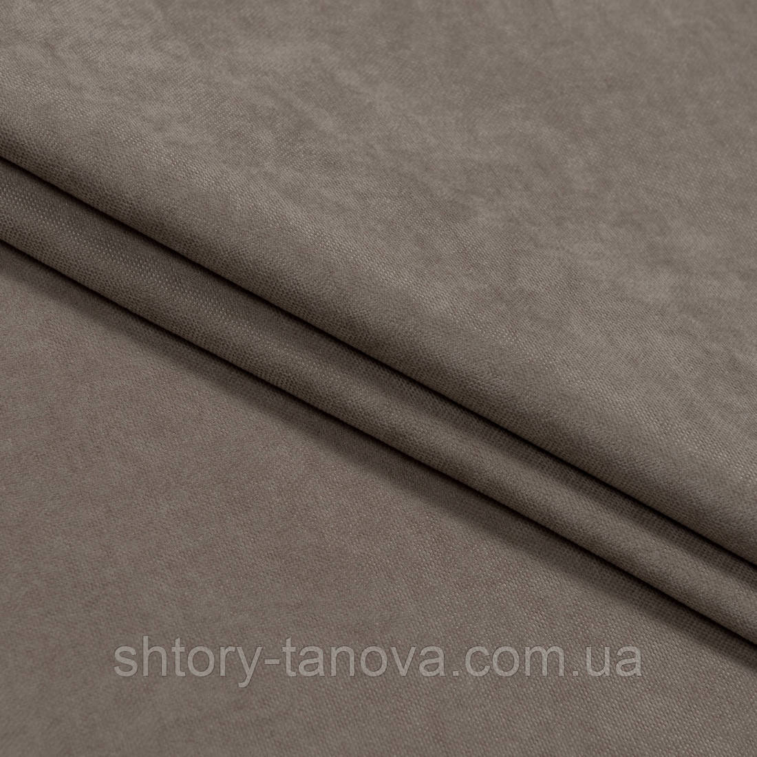 Нубук тканина для штор т. беж, фото 1