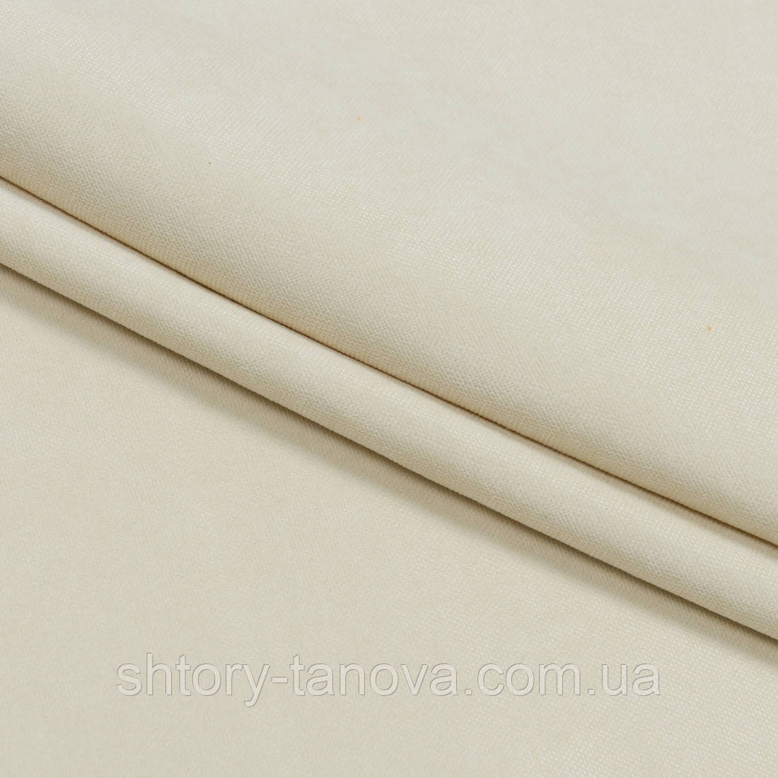 Нубук тканина для штор вершковий, фото 1