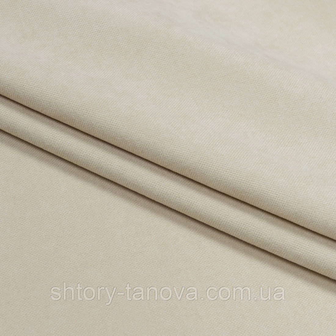 Нубук тканина для штор крем-брюле, фото 1