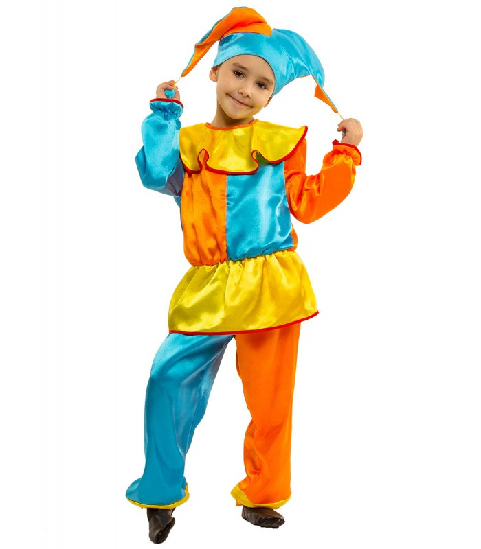 Дитячий костюм Блазня на новорічний ранок 30-32-34 розміри, для хлопчиків