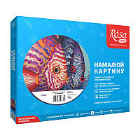 Набір техніка акрилова живопис по номерам, "Риби", ROSA START