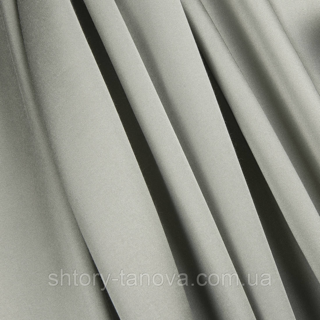 Портьерный атлас щільний сірий, фото 1