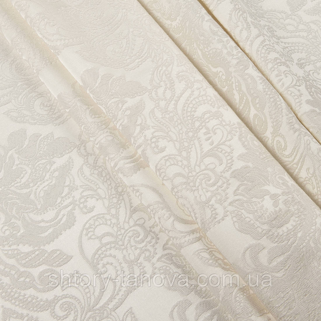 Портьерная ткань плотный крем, фото 1