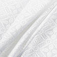 Скатертная тканина орнамент база/ base білий, фото 3